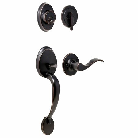 WESLOCK Hillcrest SGL CYL Handleset LH New Haven Trim ORB L2810-1X1FR2D